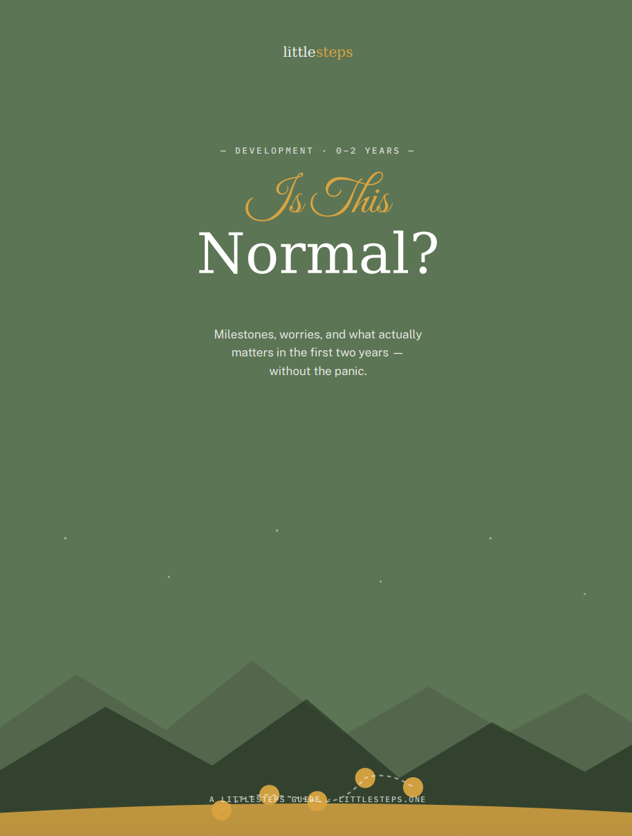 Is This Normal? - Milestones, worries, and what actually matters in the first two years. without the panic.